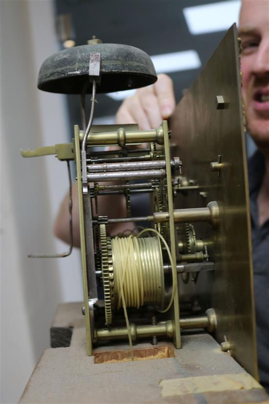 Canetty Clarke of Ditchling. A George III longcase clock, H.7ft 2in.